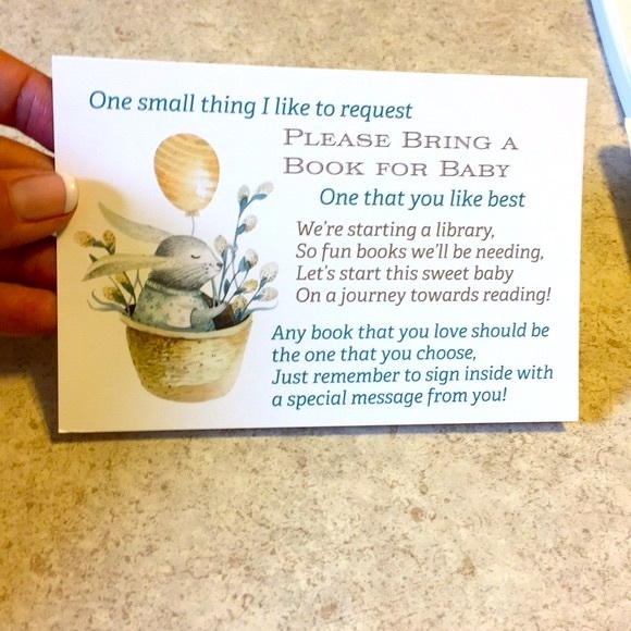 BNWT 35 OF EACH BABY SHOWER DIAPERS RAFFLE & BOOK CARDS GENDER NEUTRAL BUNNY - Picture 3 of 4